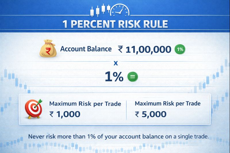 1 percent risk rule Calculator in India | Intraday Trading Tool