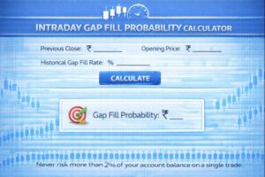 intraday gap fill probability calculator